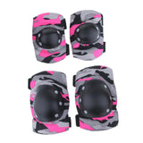 Maxbell Maxbell Adult/Child Outdoor Sport Knee Elbow Wrist Pads Guard Fuchsia L