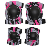 Maxbell Maxbell Adult/Child Outdoor Sport Knee Elbow Wrist Pads Guard Fuchsia L