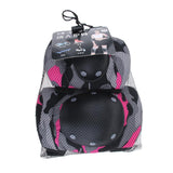 Maxbell Maxbell Adult/Child Outdoor Sport Knee Elbow Wrist Pads Guard Fuchsia L