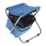 Maxbell Maxbell Folding Camping Stool Camping Seat Backpack with Cooler Bag Blue