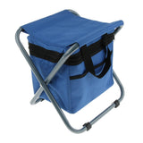 Maxbell Maxbell Folding Camping Stool Camping Seat Backpack with Cooler Bag Blue