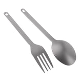 Maxbell Maxbell Outdoor Titanium Tableware Flatware Spoon Fork Spork Spoon Fork with Buckle