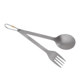 Maxbell Maxbell Outdoor Titanium Tableware Flatware Spoon Fork Spork Spoon Fork with Buckle