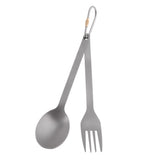 Maxbell Maxbell Outdoor Titanium Tableware Flatware Spoon Fork Spork Spoon Fork with Buckle