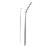 Maxbell Maxbell Titanium Straw Drinking Straw with 1 Cleaning Brush 7mm Bent Bevel