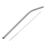 Maxbell Maxbell Titanium Straw Drinking Straw with 1 Cleaning Brush 7mm Bent Bevel