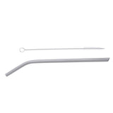 Maxbell Maxbell Titanium Straw Drinking Straw with 1 Cleaning Brush 7mm Bent Bevel