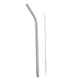 Maxbell Maxbell Titanium Straw Drinking Straw with 1 Cleaning Brush 7mm Bent Bevel