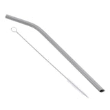 Maxbell Maxbell Titanium Straw Drinking Straw with 1 Cleaning Brush 7mm Bent Bevel