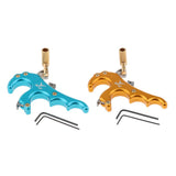 Maxbell Maxbell Bow Release Trigger Thumb 4 Finger Compound Bow Button Release Aid Grip  Gold