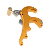 Maxbell Maxbell Bow Release Trigger Thumb 4 Finger Compound Bow Button Release Aid Grip  Gold