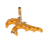Maxbell Maxbell Bow Release Trigger Thumb 4 Finger Compound Bow Button Release Aid Grip  Gold