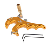 Maxbell Maxbell Bow Release Trigger Thumb 4 Finger Compound Bow Button Release Aid Grip  Gold