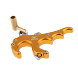 Maxbell Maxbell Bow Release Trigger Thumb 4 Finger Compound Bow Button Release Aid Grip  Gold