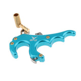 Maxbell Maxbell Bow Release Trigger Thumb 4 Finger Compound Bow Button Release Aid Grip  Blue