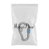 Maxbell Maxbell 23KN Climbing Carabiner Mountaineering D Type Metal Clip Silvery Screw Lock