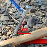 Maxbell 4 Pieces Outdoor Camping Tent Stakes Awning Tarp Ground Nails Pegs Pins 40cm
