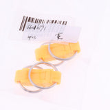 Maxbell 6x2 Pieces Breakaway Key Ring Separate House Car Keys Quick Release Keychain Yellow