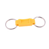 Maxbell 3x2 Pieces Breakaway Key Ring Separate House Car Keys Quick Release Keychain Yellow
