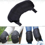 Maxbell Maxbell Adjustable Down Knee Pads Windproof Warm Cycling Knee Support Sleeve Black
