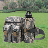 Maxbell Maxbell Waist Fanny Pack Water Bottle Holder Hip Belt Bum Shoulder Storage Bag Camo B