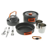 Maxbell Maxbell Outdoor Camping Cookware Mess Kit Open Fire Cookware Campfire Orange