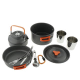 Maxbell Maxbell Outdoor Camping Cookware Mess Kit Open Fire Cookware Campfire Orange