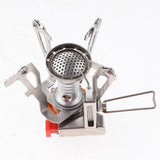 Maxbell Maxbell Camping Cookware Cutlery Set Pot Pan Spoon Wine Opener Stove Canister Stand Orange