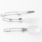 Maxbell Maxbell Camping Cookware Cutlery Set Pot Pan Spoon Wine Opener Stove Canister Stand Orange