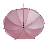 Maxbell Maxbell Summer Outdoor Beach Sunshade Umbrella Sun Protection Parasol Rose Red