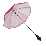 Maxbell Maxbell Summer Outdoor Beach Sunshade Umbrella Sun Protection Parasol Rose Red