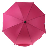 Maxbell Maxbell Summer Outdoor Beach Sunshade Umbrella Sun Protection Parasol Rose Red