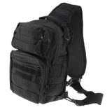 Maxbell Maxbell Oxford Molle Sling Backpack Tactical Military Shoudle Chest Pack Bag Black