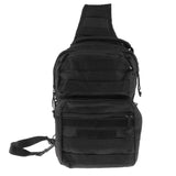 Maxbell Maxbell Oxford Molle Sling Backpack Tactical Military Shoudle Chest Pack Bag Black