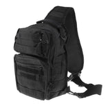 Maxbell Maxbell Oxford Molle Sling Backpack Tactical Military Shoudle Chest Pack Bag Black
