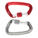 Maxbell Maxbell 24KN Auto Locking Carabiner Hammock Carabiner Rappelling Climbing Buckle Grey