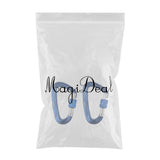 Maxbell Maxbell 2pcs 12KN D Shape Carabiner Screw Lock Clip Keyring Camping Karabiner Blue