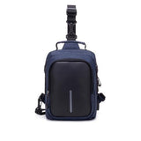Maxbell Maxbell Chest Bag Sling Bag Hiking Daypacks Backpacks with Charger for Men Blue