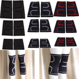 Nylon Compression Knee Sleeves Brace Support for Outdoor Sports Black M