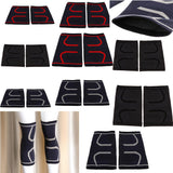 Nylon Compression Knee Sleeves Brace Support for Outdoor Sports Black M