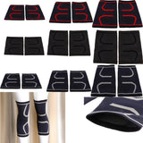 Nylon Compression Knee Sleeves Brace Support for Outdoor Sports Black M