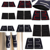 Nylon Compression Knee Sleeves Brace Support for Outdoor Sports Black M