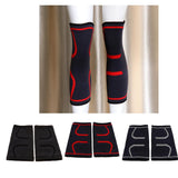 Nylon Compression Knee Sleeves Brace Support for Outdoor Sports Black M