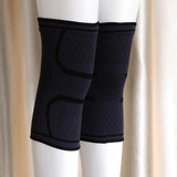 Nylon Compression Knee Sleeves Brace Support for Outdoor Sports Black M