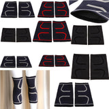 Nylon Compression Knee Sleeves Brace Support for Outdoor Sports Black M