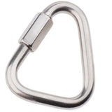 Maxbell Maxbell Outdoor Triangle Stainless Steel Carabiner Camping Keychain Quick Link 10mm