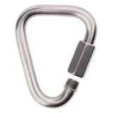 Maxbell Maxbell Outdoor Triangle Stainless Steel Carabiner Camping Keychain Quick Link 10mm