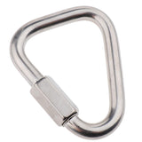Maxbell Maxbell Outdoor Triangle Stainless Steel Carabiner Camping Keychain Quick Link 10mm