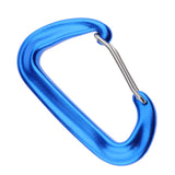 Maxbell Maxbell Aluminium 12KN Wiregate Carabiners Heavy Duty for Hammock Rocking Camping Blue