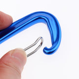 Maxbell Maxbell Aluminium 12KN Wiregate Carabiners Heavy Duty for Hammock Rocking Camping Blue